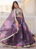 Russian Silk Onion Party Wear Printed Lehenga Choli